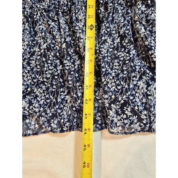 Tahari tiered floral midi dress sleeveless Fully lined lightweight size M - Picture 15 of 15